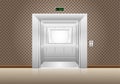 Elevator doors open Royalty Free Stock Photo