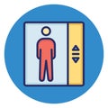 Elevator, elevator door Vector Icon which can easily edit