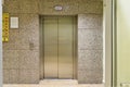 Elevator entrance and exit door Royalty Free Stock Photo