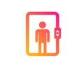 Elevator icon. Transportation lift sign. Vector Royalty Free Stock Photo