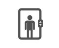 Elevator icon. Transportation lift sign. Vector Royalty Free Stock Photo