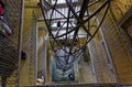 Elevator inside of Prague Astronomical Clock tower Royalty Free Stock Photo