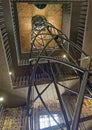 Elevator inside of Prague Astronomical Clock tower Royalty Free Stock Photo