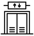 Elevator Isolated Vector Icon which can easily modify or edit Elevator Isolated Vector Icon which can easily modify or edit Royalty Free Stock Photo