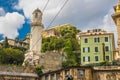 Elevator for lifting on Belvedere Montaldo, Castelletto Spiano Royalty Free Stock Photo