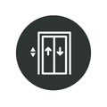 Elevator line icon, vector illustration