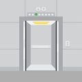 Elevator with opened door Royalty Free Stock Photo