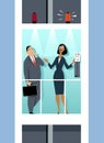 Elevator pitch illustration Royalty Free Stock Photo