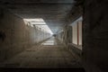 An elevator shaft Royalty Free Stock Photo