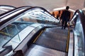 Elevator in shopping malls Royalty Free Stock Photo