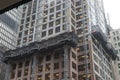 Elevator on a skyscraper construction site in downtown Toronto. Canada