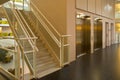 Elevator staircase in a modern building Royalty Free Stock Photo