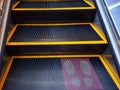 Elevator steps in a mall Royalty Free Stock Photo