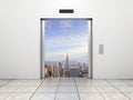Elevator to city Royalty Free Stock Photo
