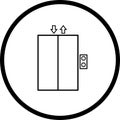 elevator vector symbol