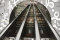 Elevators at the Museum of the Future in Dubai, UAE Royalty Free Stock Photo