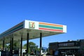 7 Eleven in Clearfield Utah with blue sky on a colorful day