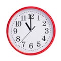 Eleven o'clock on a round dial Royalty Free Stock Photo