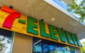 7 Eleven shop store entrance logo Playa del Carmen Mexico