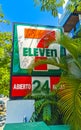 7 Eleven shop store entrance logo Playa del Carmen Mexico