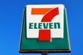 7-ELEVEN Sign, the famous convenience Store Food