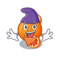 Elf blood orange in mascot fruit basket Royalty Free Stock Photo