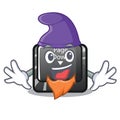 Elf character page down button installed computer Royalty Free Stock Photo