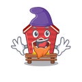 Elf chicken coop isolated in the mascot Royalty Free Stock Photo