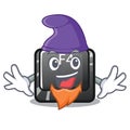 Elf f4 button installed on cartoon keyboard Royalty Free Stock Photo