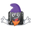 Elf f7 button installed on cartoon keyboard Royalty Free Stock Photo