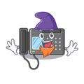 Elf fax machine isolated in the mascot Royalty Free Stock Photo