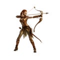 Elf female archer Royalty Free Stock Photo