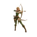 Elf female archer Royalty Free Stock Photo