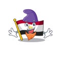 Elf flag egypt mascot the character shape Royalty Free Stock Photo