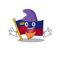 Elf flag liechtenstein mascot with isolated character