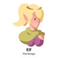 Elf Flat Icon