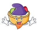 Elf fruit tart character cartoon Royalty Free Stock Photo