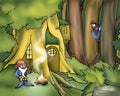 Rumpelstiltskin in the wood Royalty Free Stock Photo