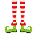 Elf legs in shoes Royalty Free Stock Photo