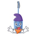 Elf long mascara brush the in mascot Royalty Free Stock Photo