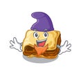Elf moussaka with in the mascot shape Royalty Free Stock Photo