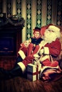 Elf and noel Royalty Free Stock Photo