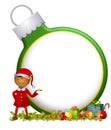 Elf Ornament Background 2 Royalty Free Stock Photo