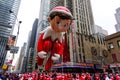 The Elf on the Shelf ballon floats in the air during the Macy`s Thanksgiving Day parade along Avenue of Americas