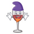 Elf wine character cartoon style Royalty Free Stock Photo