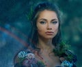 Elf woman in a forest Royalty Free Stock Photo