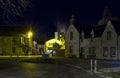 Elgin , Johnstons Cashmere at night. Royalty Free Stock Photo