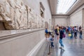 The Elgin Marbles from the Parthenon exhibited at the British Museum