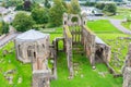 View over the ruins of Elgin Cathedral in Elgin, Scotland