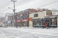 Elgin Street in Ottawa during a blizzard